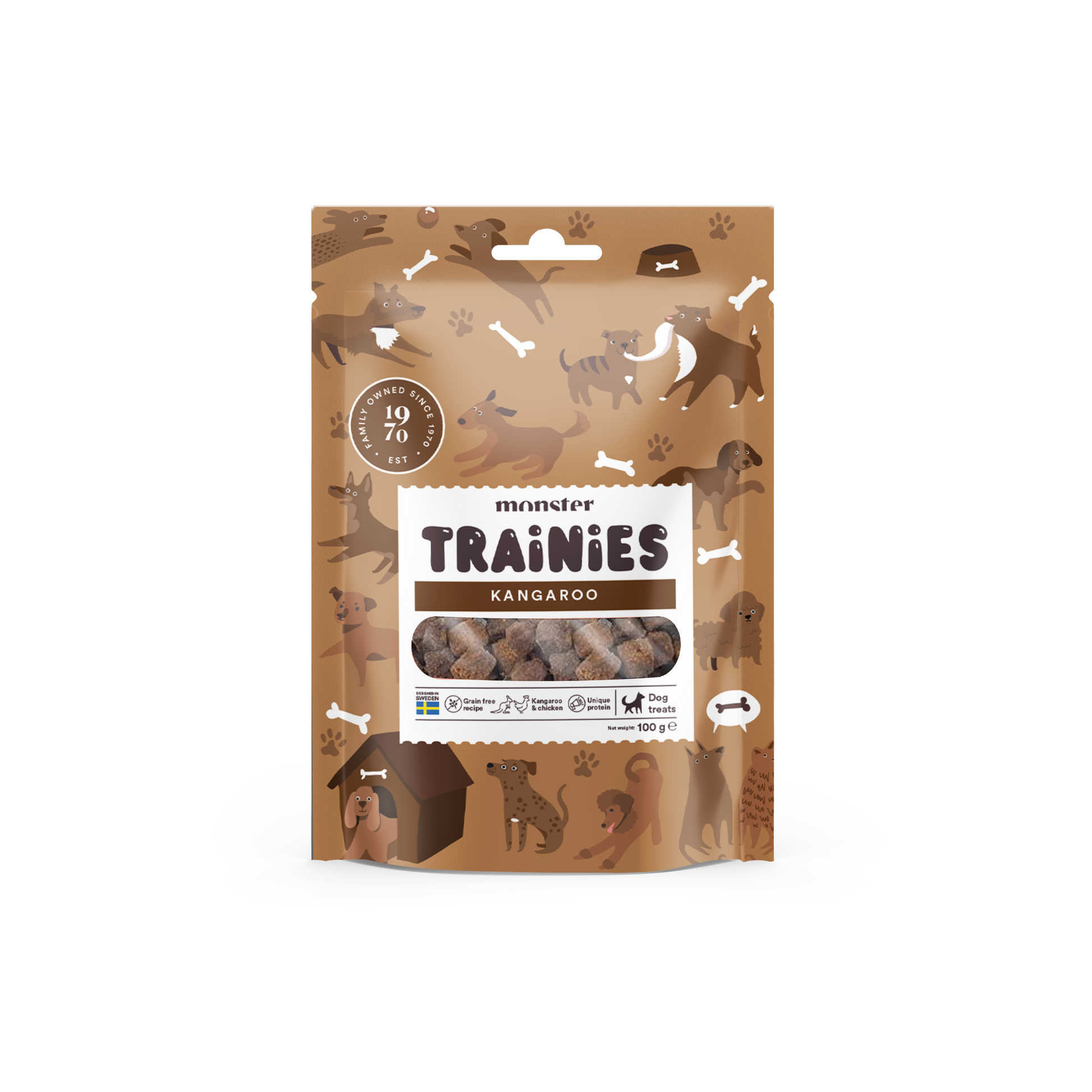 Monster Dog Trening Priboljški - Piščanec & Kenguru 100g
