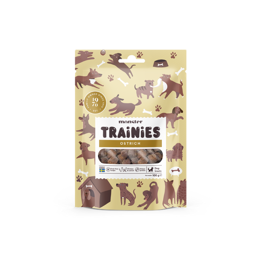 Monster Dog Trening Priboljški - Noj 100g