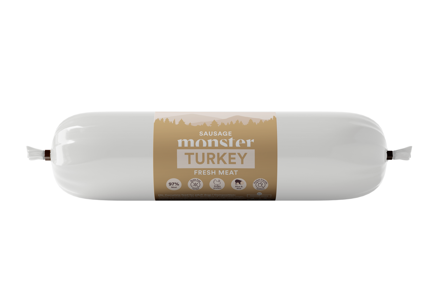 Monster Dog Klobasa za pse - Puran